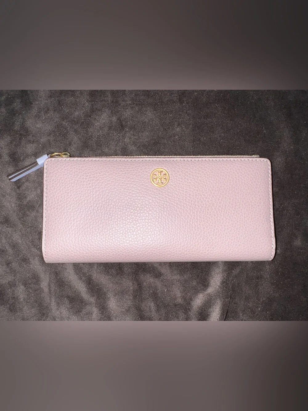 Tory Burch Walker Zip Wallet with Gold Logo